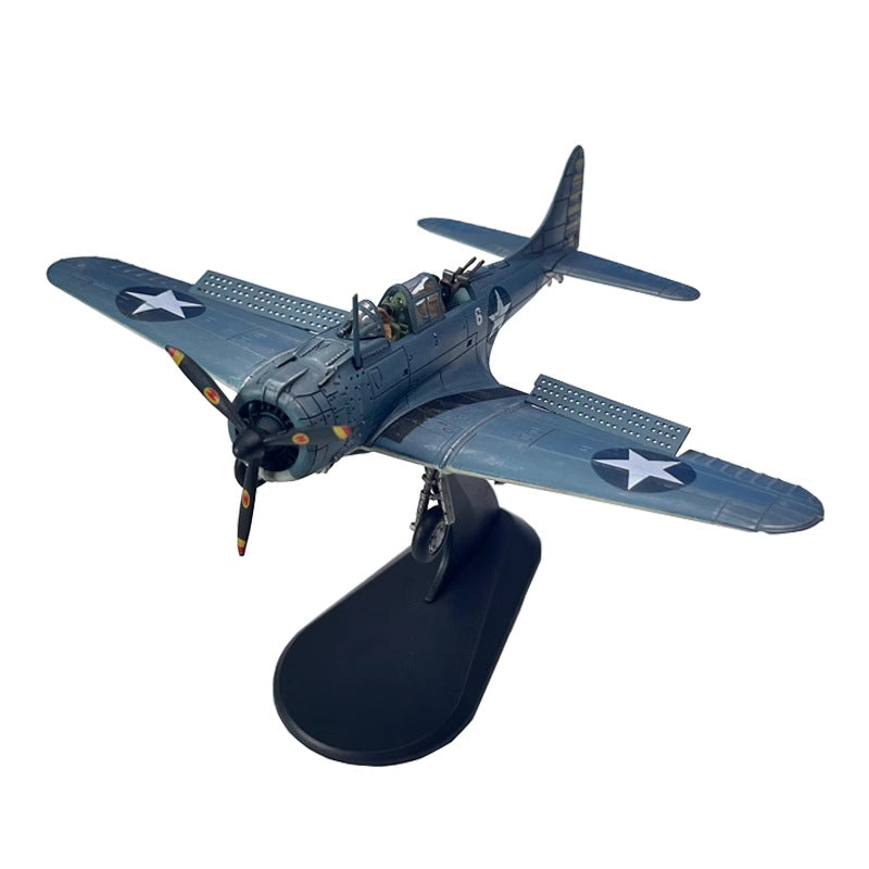 1:72 World War II SBD Fearless Dive Bomber TBD Torpedo Attack Aircraft Simulation Alloy Aircraft Model Ornaments