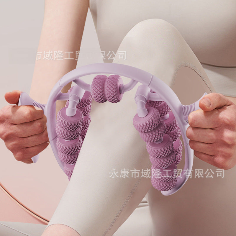 26 Wheel Leg Massager Ring Clip Leg Roller Calf Muscle Relaxation Leg Beauty Device Massage Skinny Leg Yoga Wheel