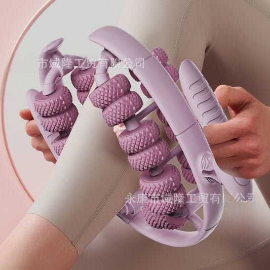 26 Wheel Leg Massager Ring Clip Leg Roller Calf Muscle Relaxation Leg Beauty Device Massage Skinny Leg Yoga Wheel