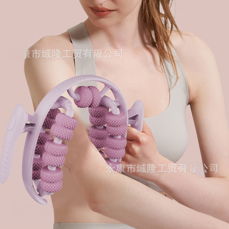 26 Wheel Leg Massager Ring Clip Leg Roller Calf Muscle Relaxation Leg Beauty Device Massage Skinny Leg Yoga Wheel