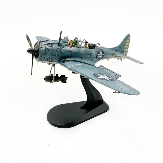 1:72 World War II SBD Fearless Dive Bomber TBD Torpedo Attack Aircraft Simulation Alloy Aircraft Model Ornaments