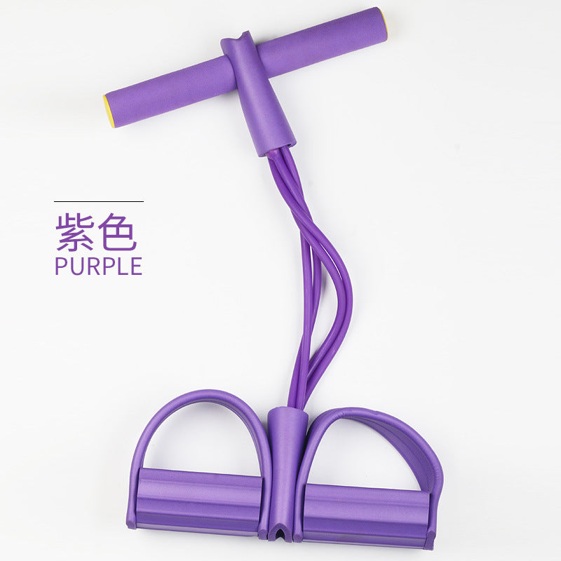 New Four-tube Pedal Puller Sit-ups Auxiliary Abdominal Device Household