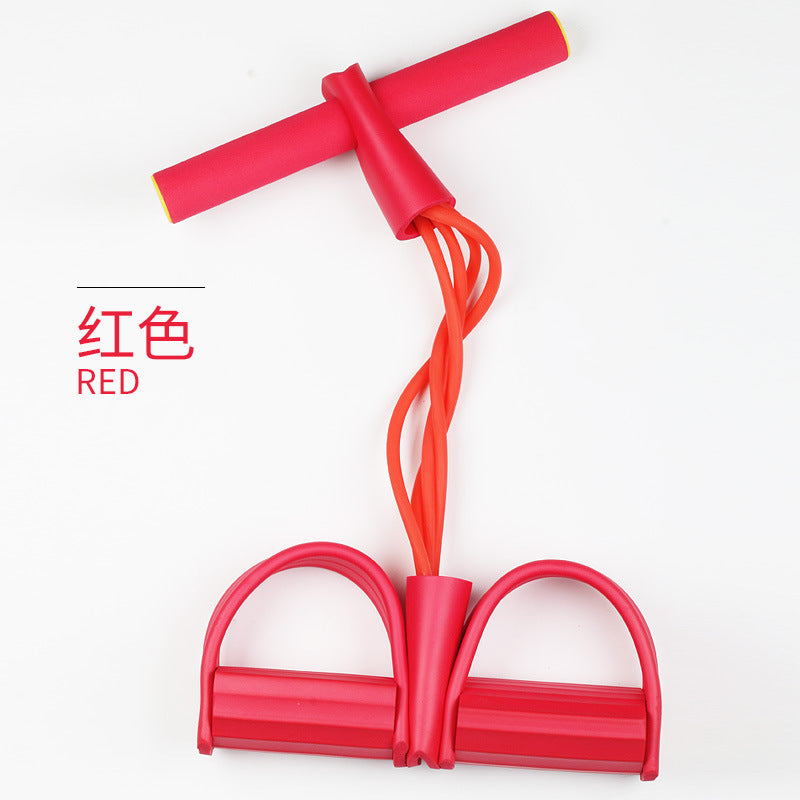 New Four-tube Pedal Puller Sit-ups Auxiliary Abdominal Device Household