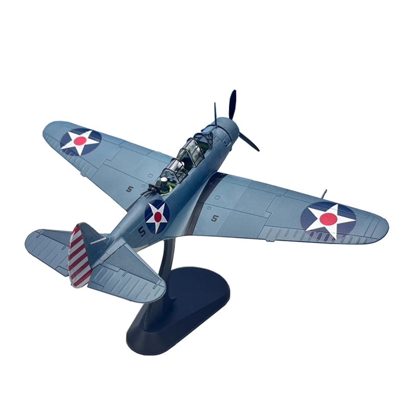 1:72 World War II SBD Fearless Dive Bomber TBD Torpedo Attack Aircraft Simulation Alloy Aircraft Model Ornaments