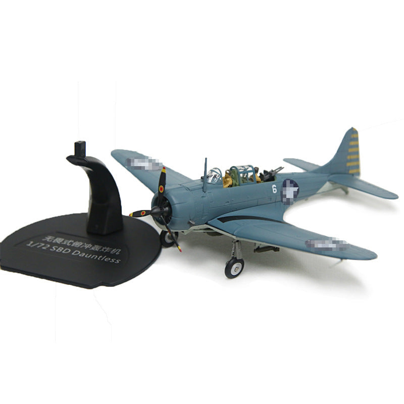 1:72 World War II SBD Fearless Dive Bomber TBD Torpedo Attack Aircraft Simulation Alloy Aircraft Model Ornaments