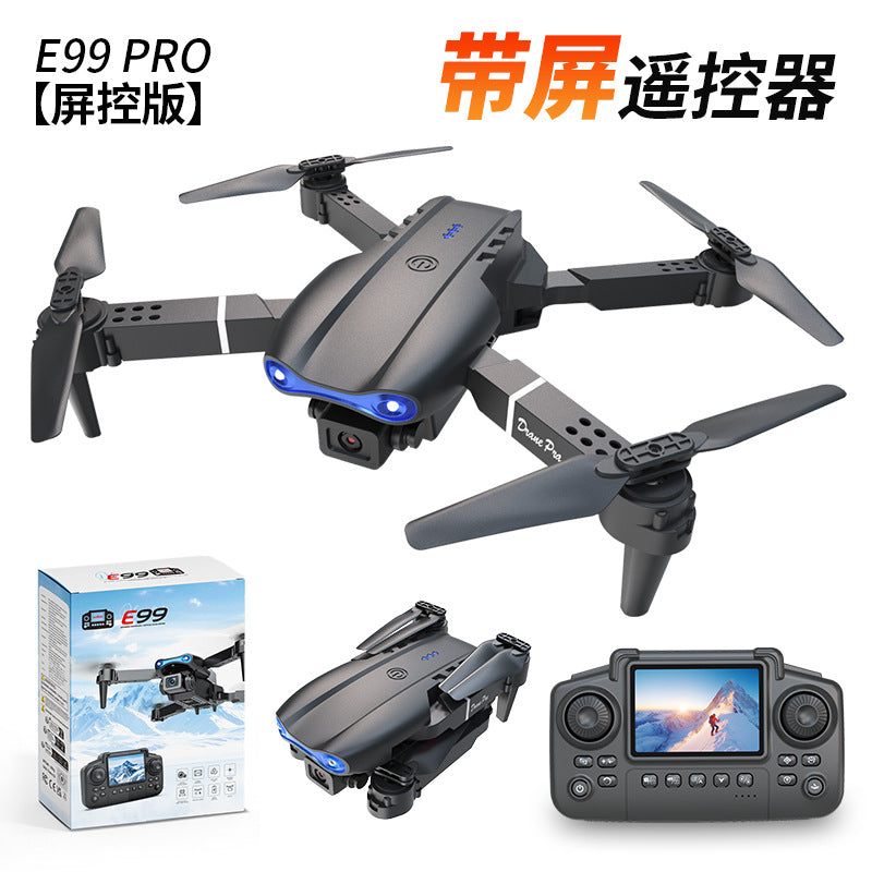 E88 Screen-controlled UAV Remote Control Belt Display Quadcopter Optical Flow Dual-camera Aerial Photography E99 Aircraft
